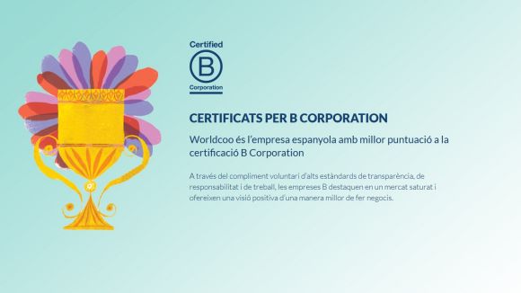 Worldcoo aconsegueix la millor puntuació del certificat B Corp a l'Estat espanyol
