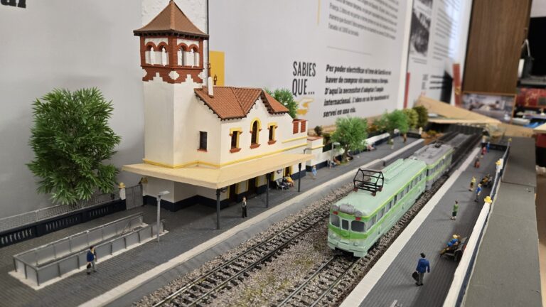 Imatge d'una maqueta d'una estació de Ferrocarrils de Valldoreix