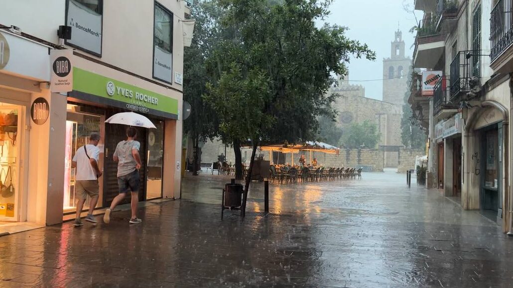 Pluges torrencials a Sant Cugat