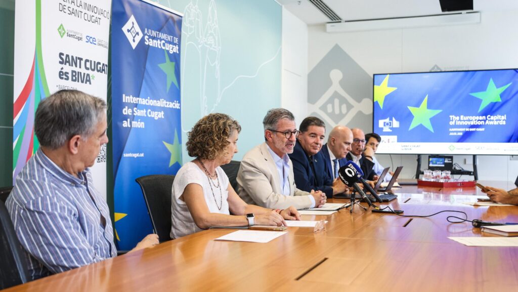 Roda de premsa de presentació de la candidatura de Sant Cugat als premis European Rising Innovative City 2026