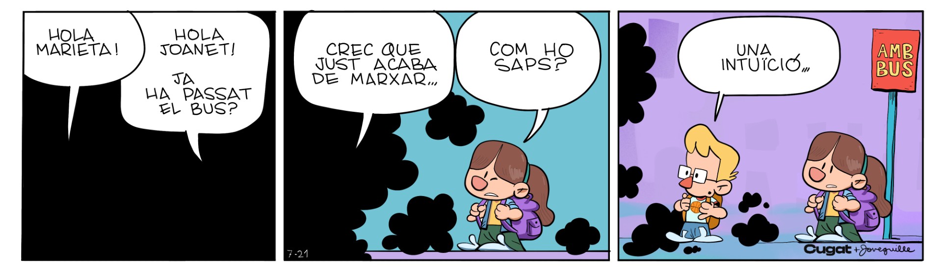 Tireta comica - El mal estat dels busos