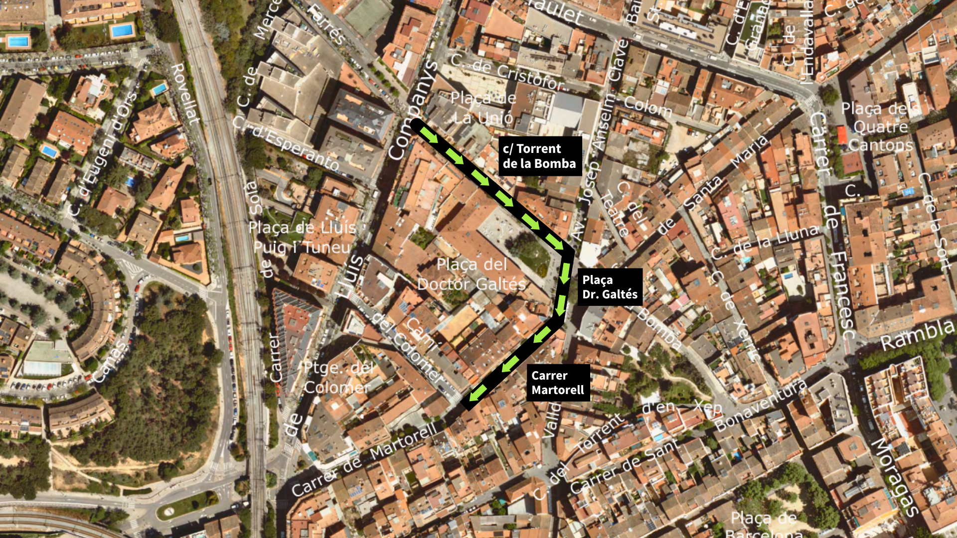 Canvi de sentit a dos carrers del centre de Sant Cugat