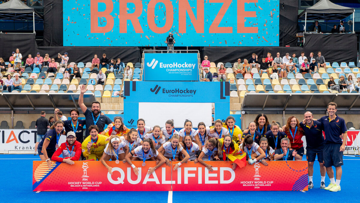 Bronze de la selecció espanyola a l'Eurohockey amb 4 jugadores del Junior