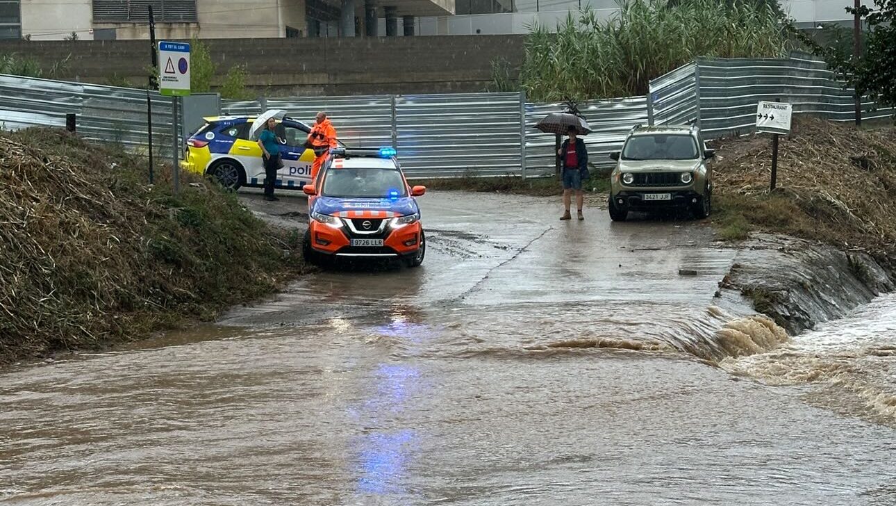 Els efectes de les pluges a Sant Cugat
