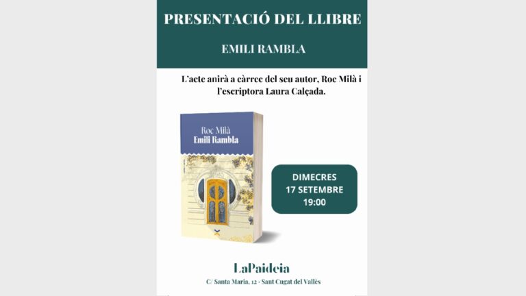 Presentació de llibre: 'Emili Rambla', de Roc Milà - Imatge destacada