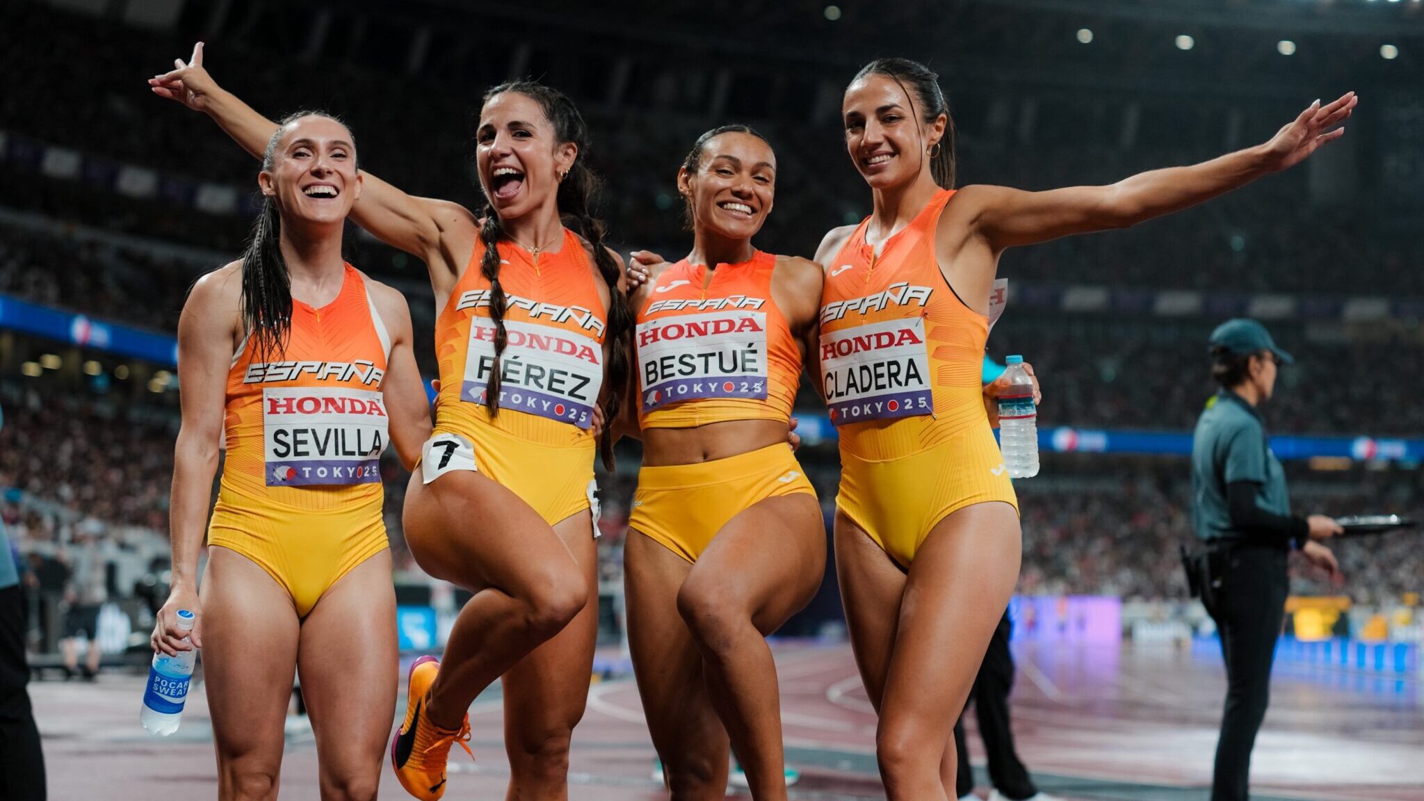 Jaël Bestué, cinquena a la final del Mundial de relleus 4x100