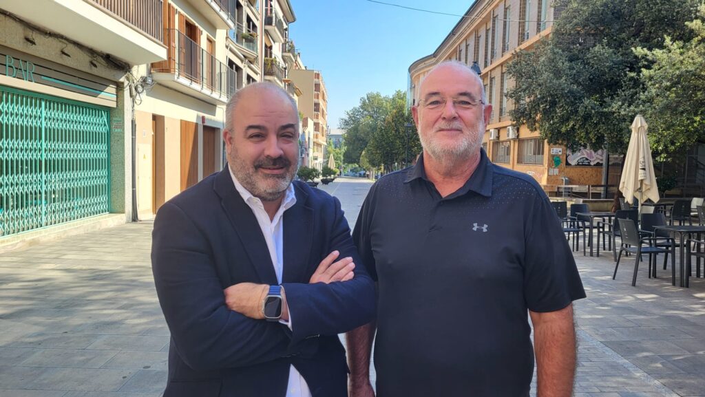D'esquerra a dreta Roger Mesegué i Toni Soriano, president i secretari del Gremi de Restauració de Sant Cugat
