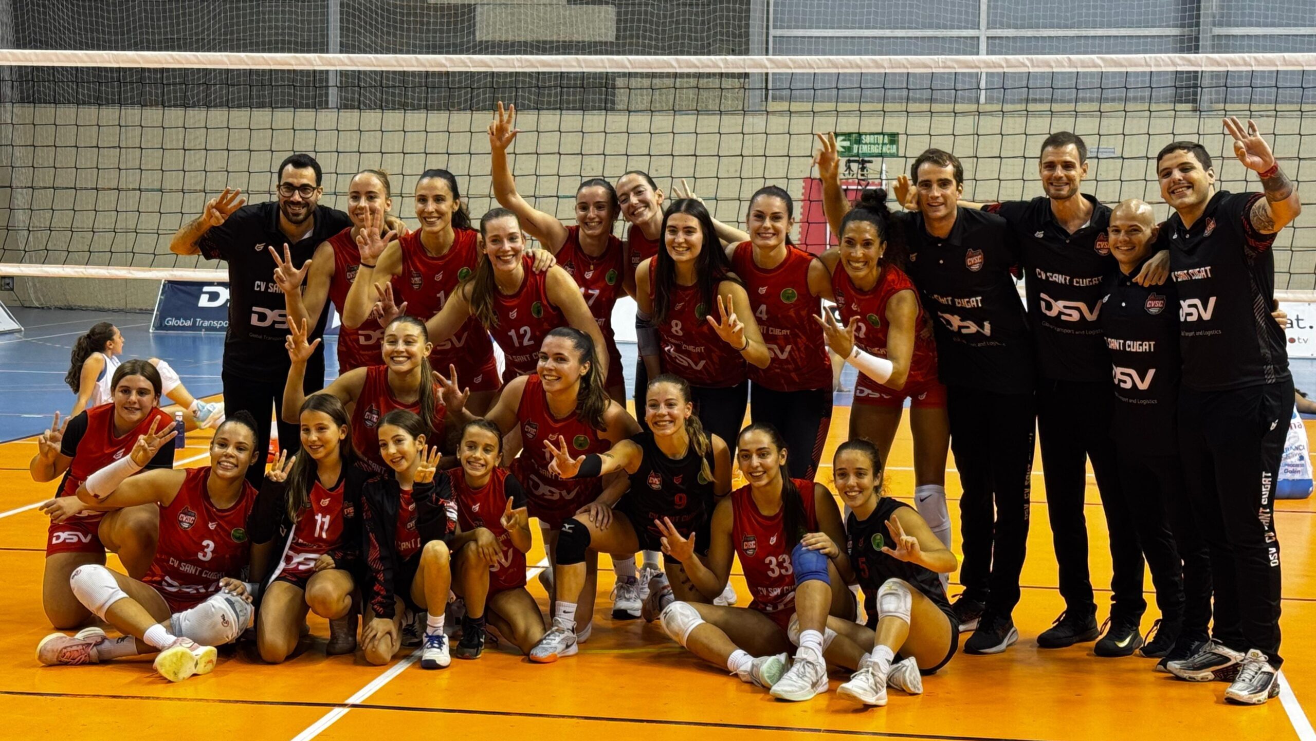 El DSV Volei Sant Cugat supera l'Emevé en un final d'infart