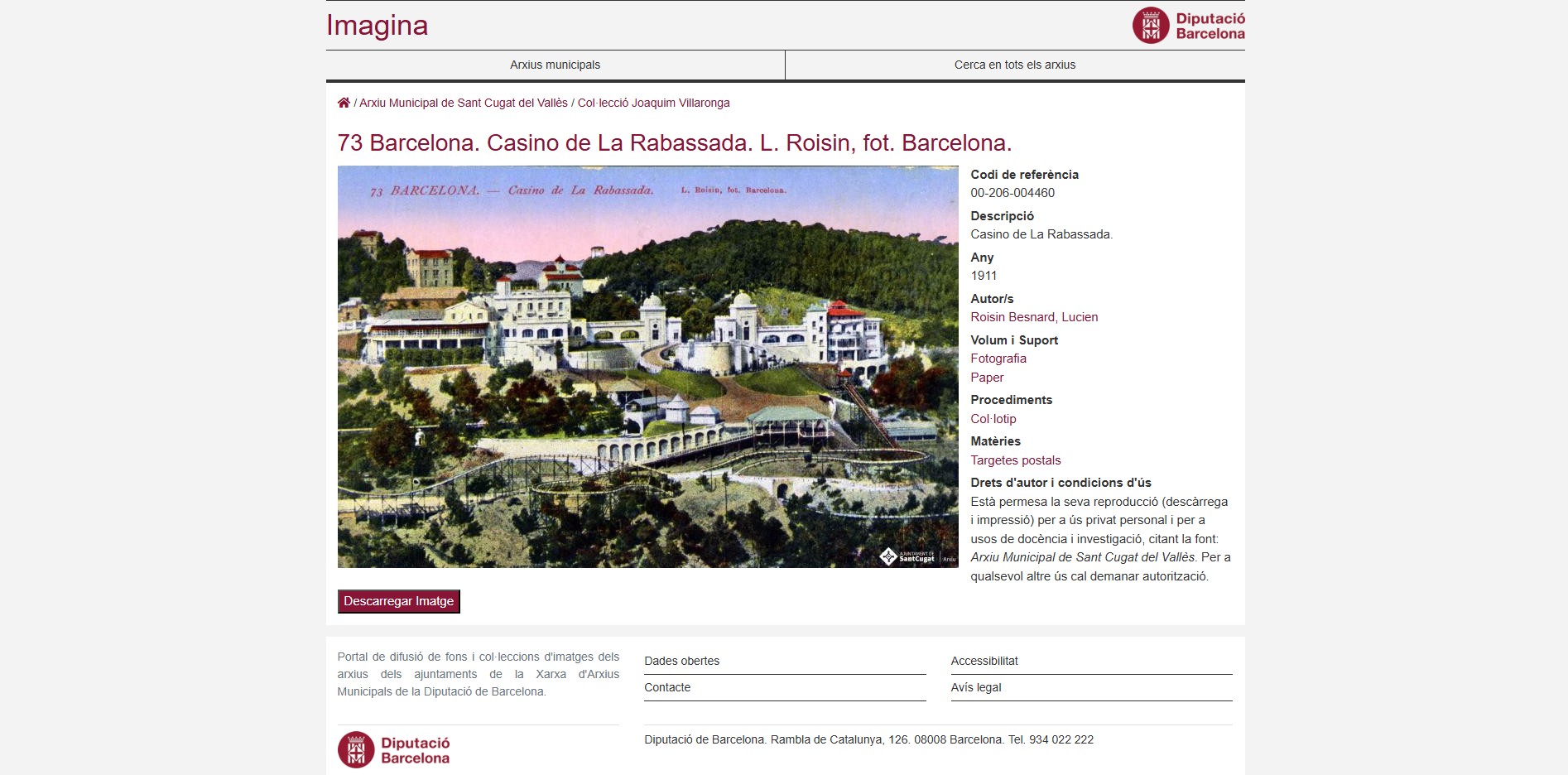 'Imagina', un portal d'imatges dels arxius municipals a l'abast de tothom