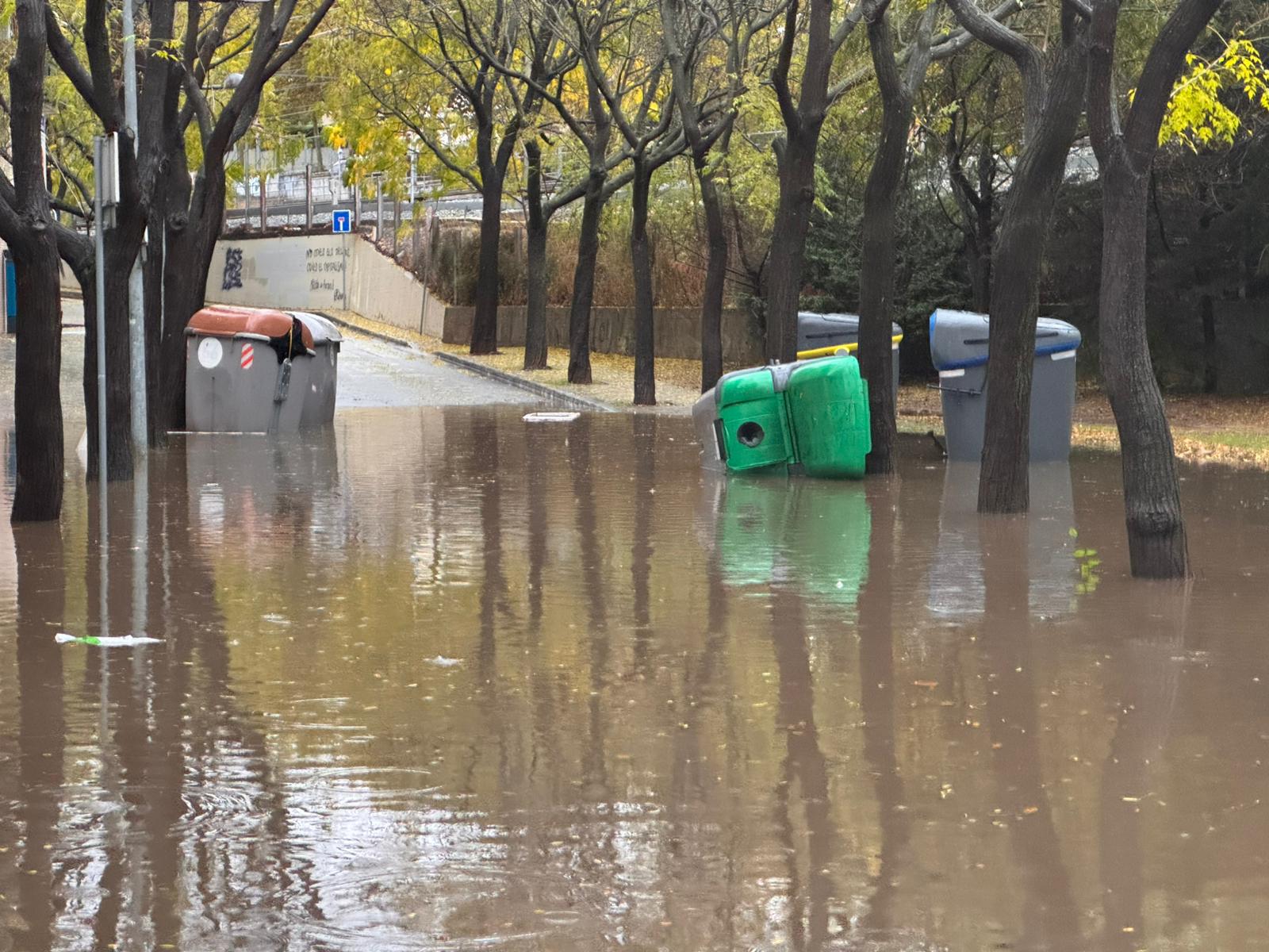Els estralls de la tempesta a Sant Cugat, en imatges