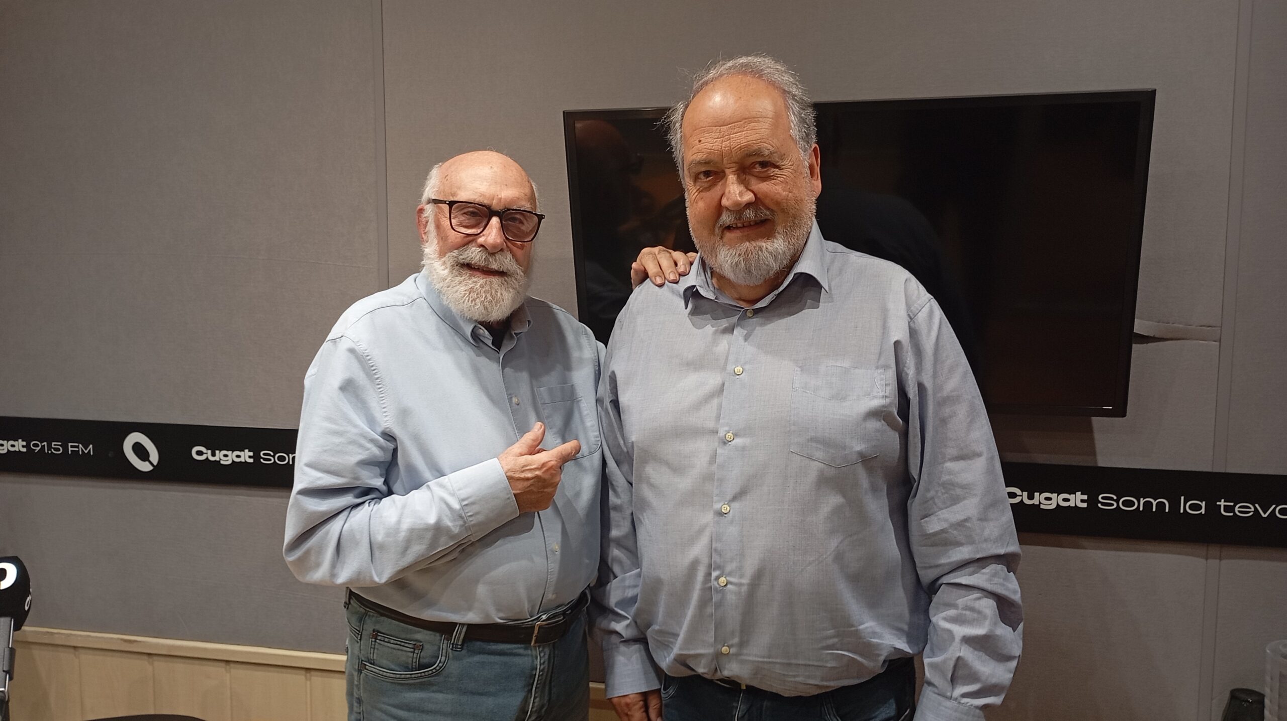 Josep Ferré (Simfònica Sant Cugat) i Belén Barenys (actriu i cantant), al Molta Comèdia