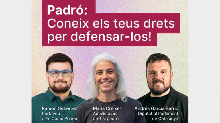 Taula rodona (En Comú Podem): 'Padró: coneix els teus drets per defensar-los!' - Imatge destacada