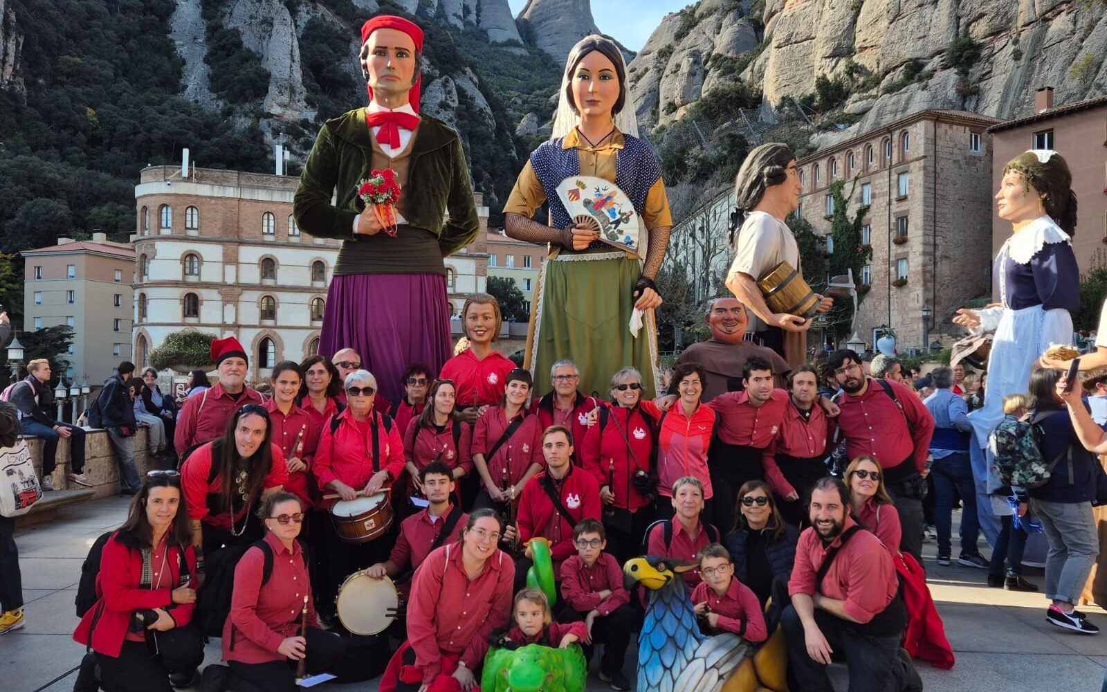 Els Geganters de Sant Cugat se sumen a la cloenda del Mil·lenari de Montserrat