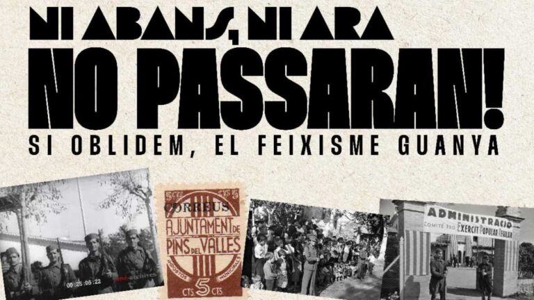 Acte polític: 'Ni abans, ni ara no passaran! Si oblidem, el feixisme guanya' - Imatge destacada