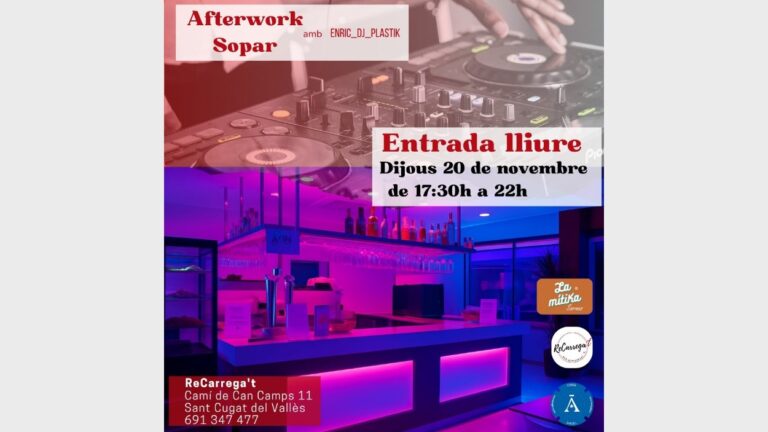 'Afterwork' amb Enric_DJ_Plastik - Imatge destacada