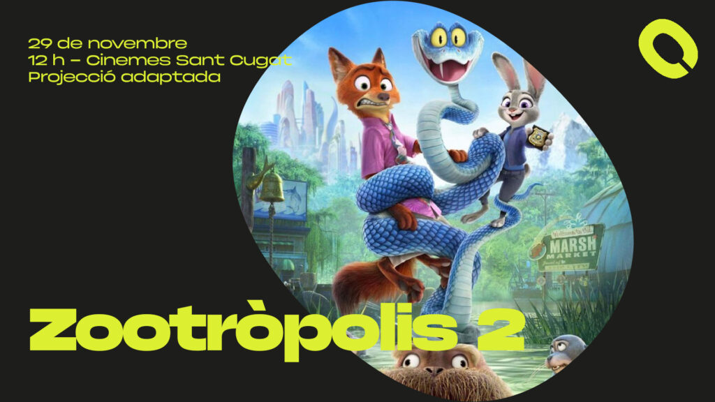 Alt: Cugat Mèdia et convida a l'estrena de 'Zootròpolis 2' amb una projecció adaptada