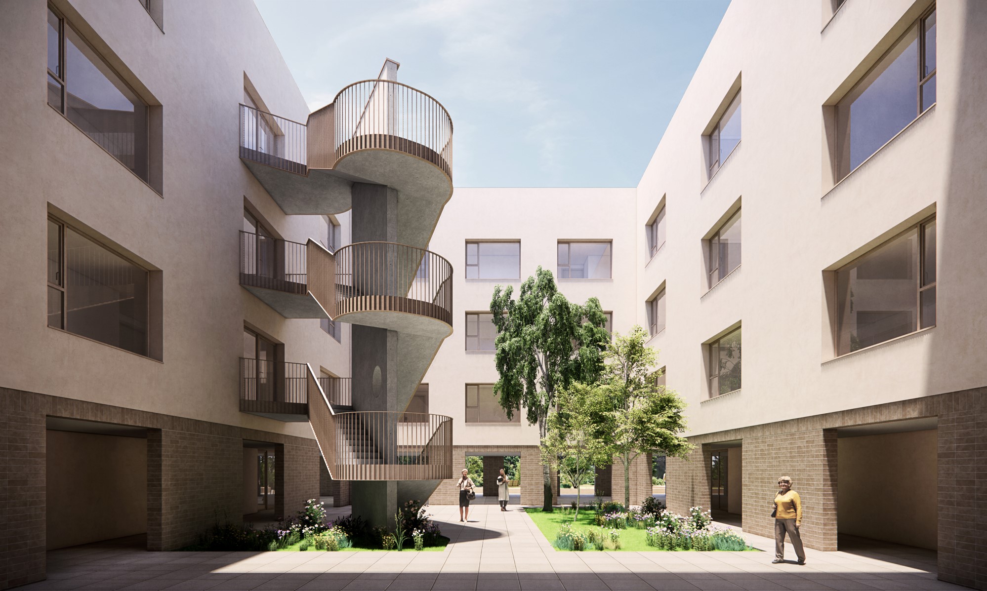 Pati interior de la residència