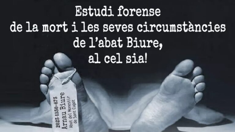 Conferència teatralitzada: 'Estudi forense de la mort i les seves circumstàncies de l'abat Biure, al cel sia!' - Imatge destacada