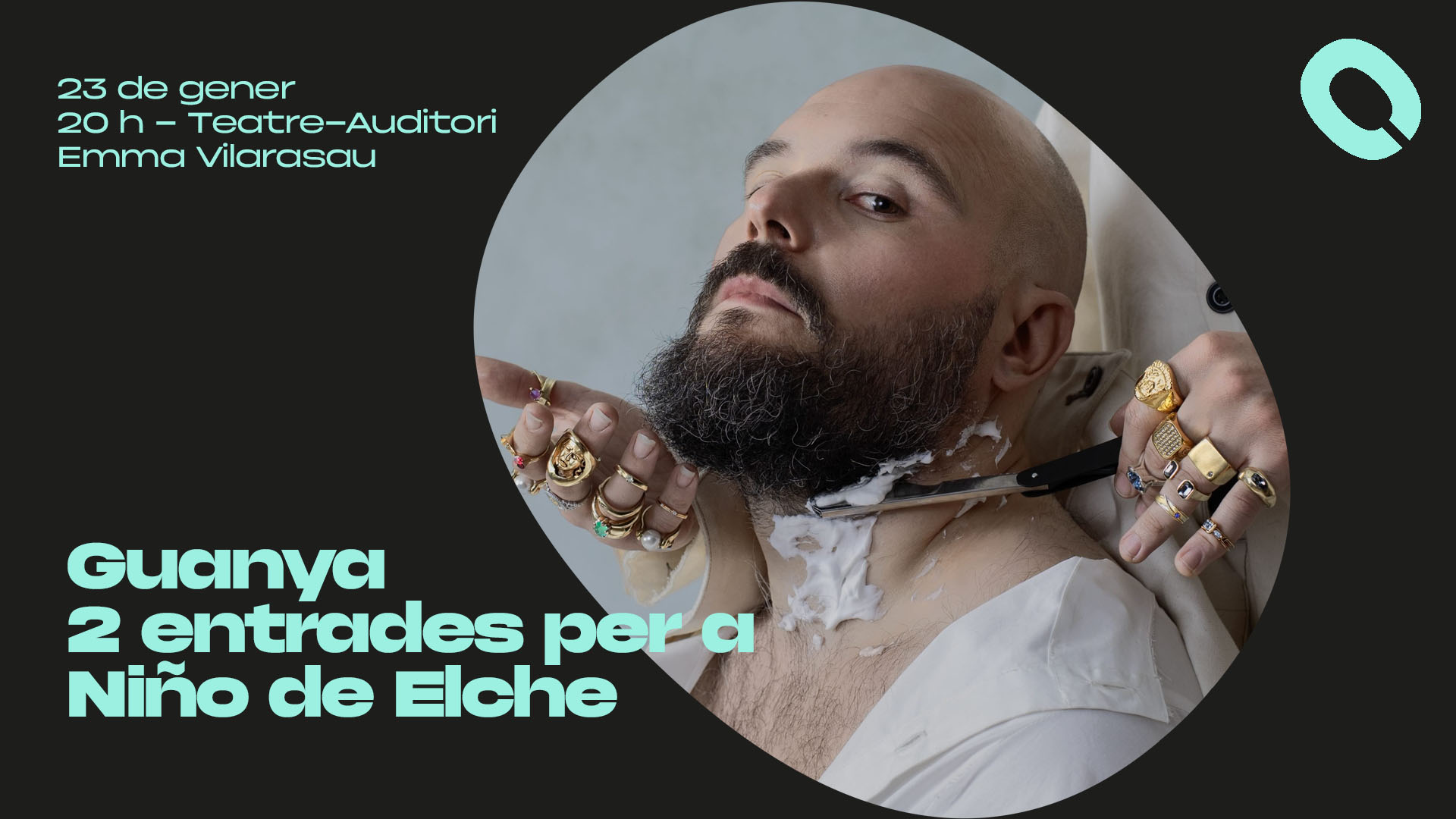 Cugat Mèdia regala entrades per al concert de Niño de Elche del Teatre-Auditori Emma Vilarasau