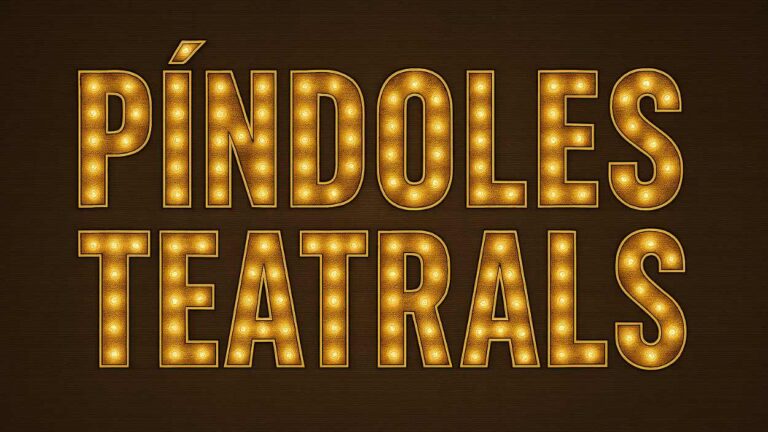 Dia Mundial del Teatre: 'Píndoles teatrals', amb la Taula d'Arts Escèniques - Imatge destacada