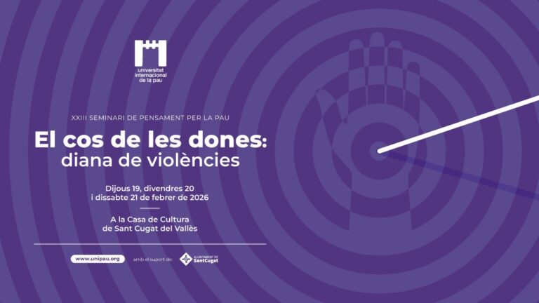 23è Seminari de Pensament per la Pau: ‘El cos de les dones: diana de violències’ [3a jornada] - Imatge destacada