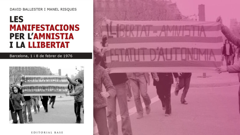 Portada del llibre 'Manifestacions per l'amnistia i la llibertat'