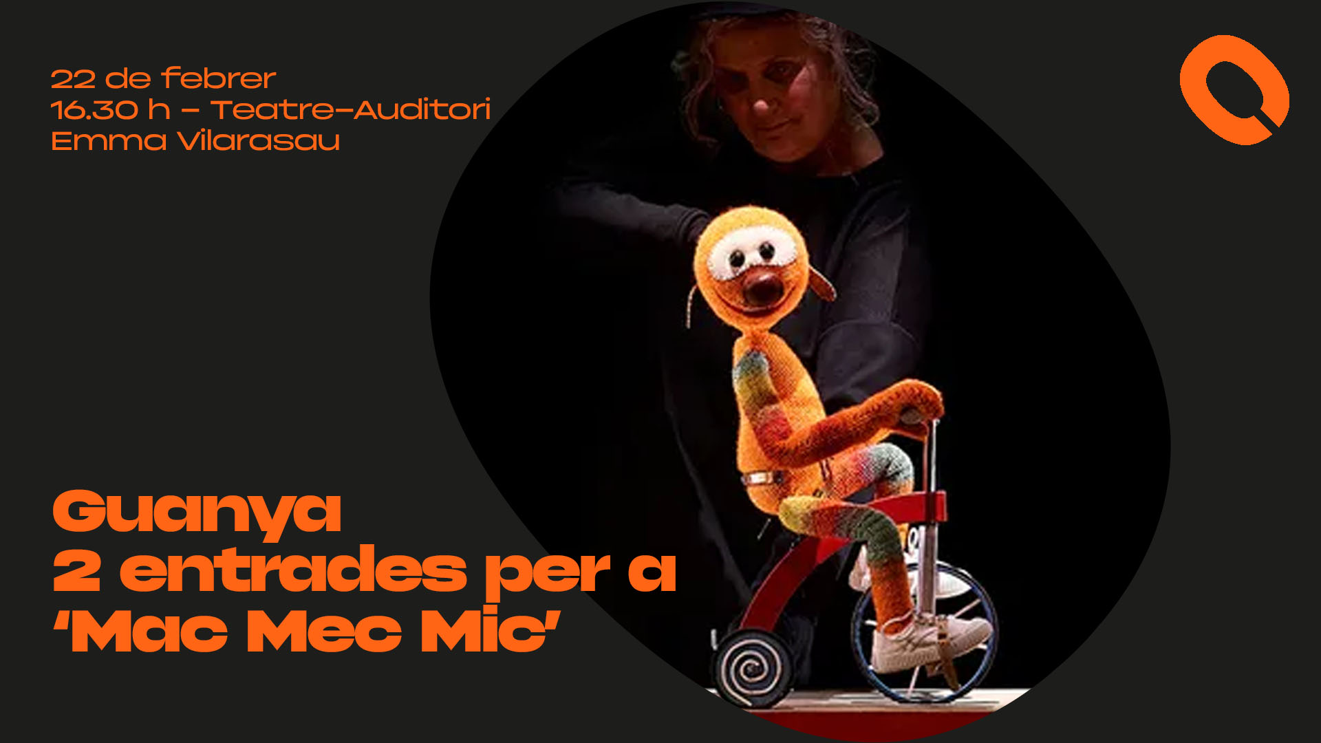 Cugat Mèdia regala entrades per a l'espectacle 'Mac Mec Mic' del Teatre-Auditori Emma Vilarasau