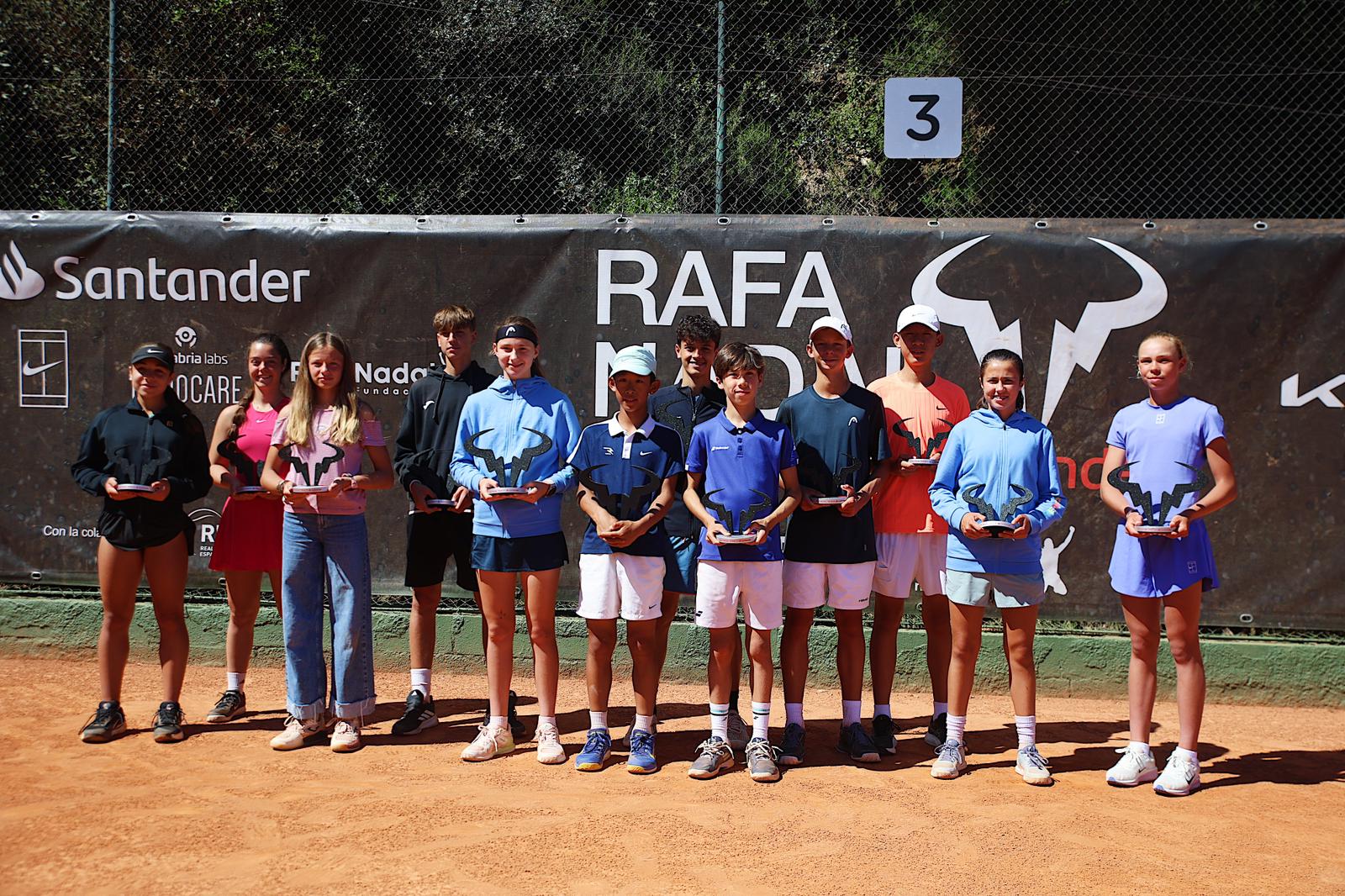 Decidits els guanyadors i guanyadores de la prova del Rafa Nadal Tour de tenis a Valldoreix
