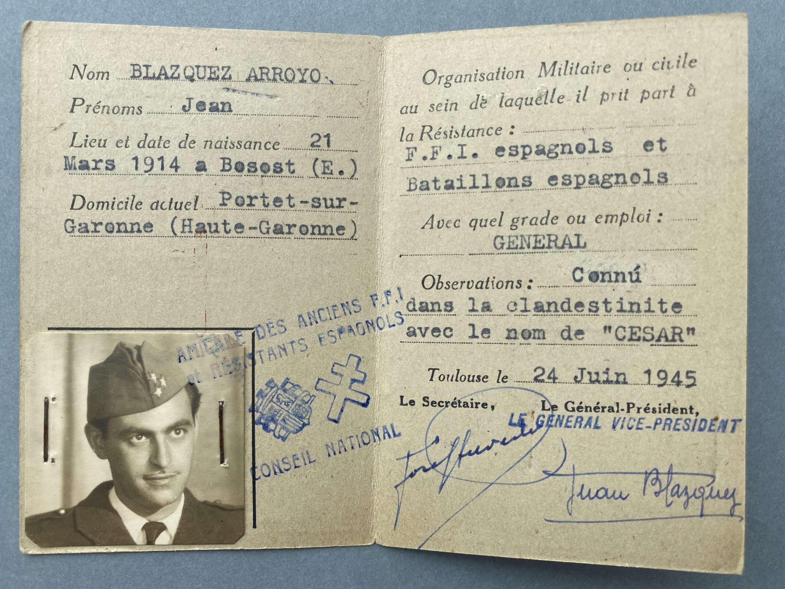 Joan Blázquez Arroyo: el periple d'un republicà compromès, marcat per la guerra i l'exili