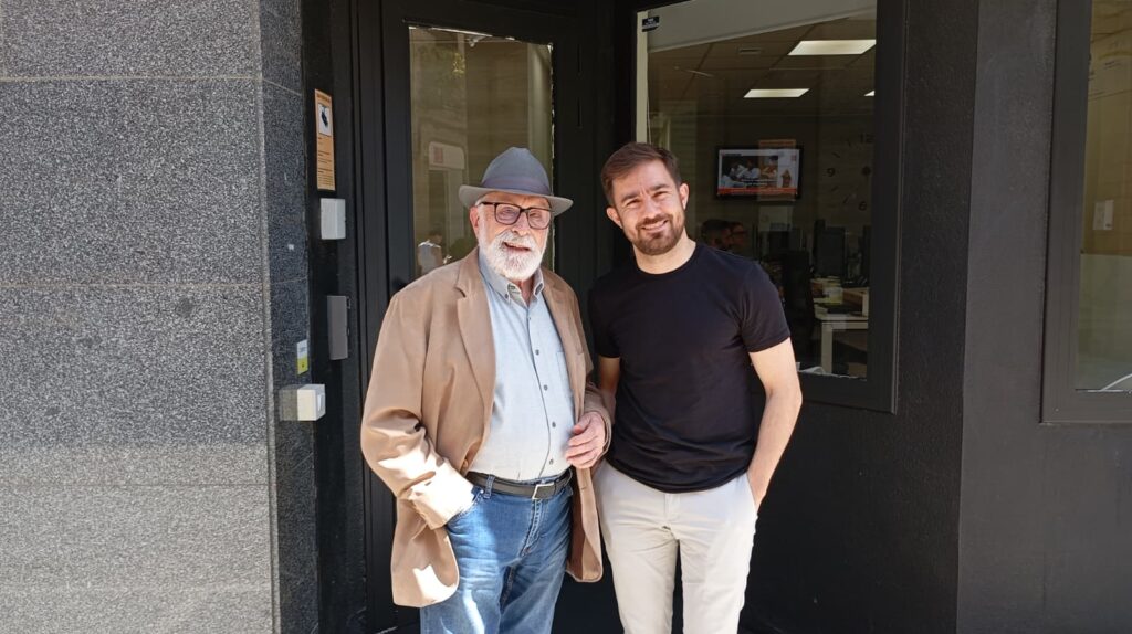 Alt: La coreògrafa i bailaora Maria Pagés i el director de la Cobla Sant Jordi, Miquel Massana, al Molta Comèdia