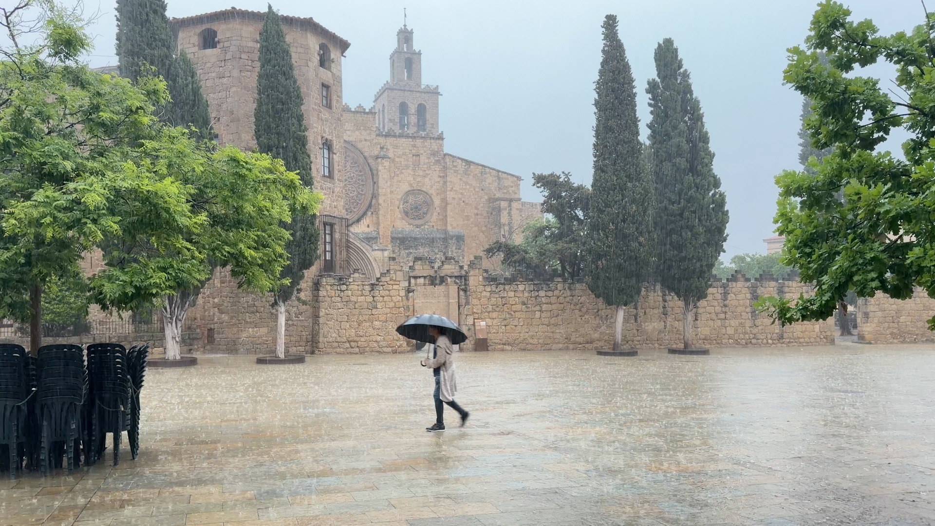 Pedra, llamps i xàfecs intensos: tarda de tempesta a Sant Cugat