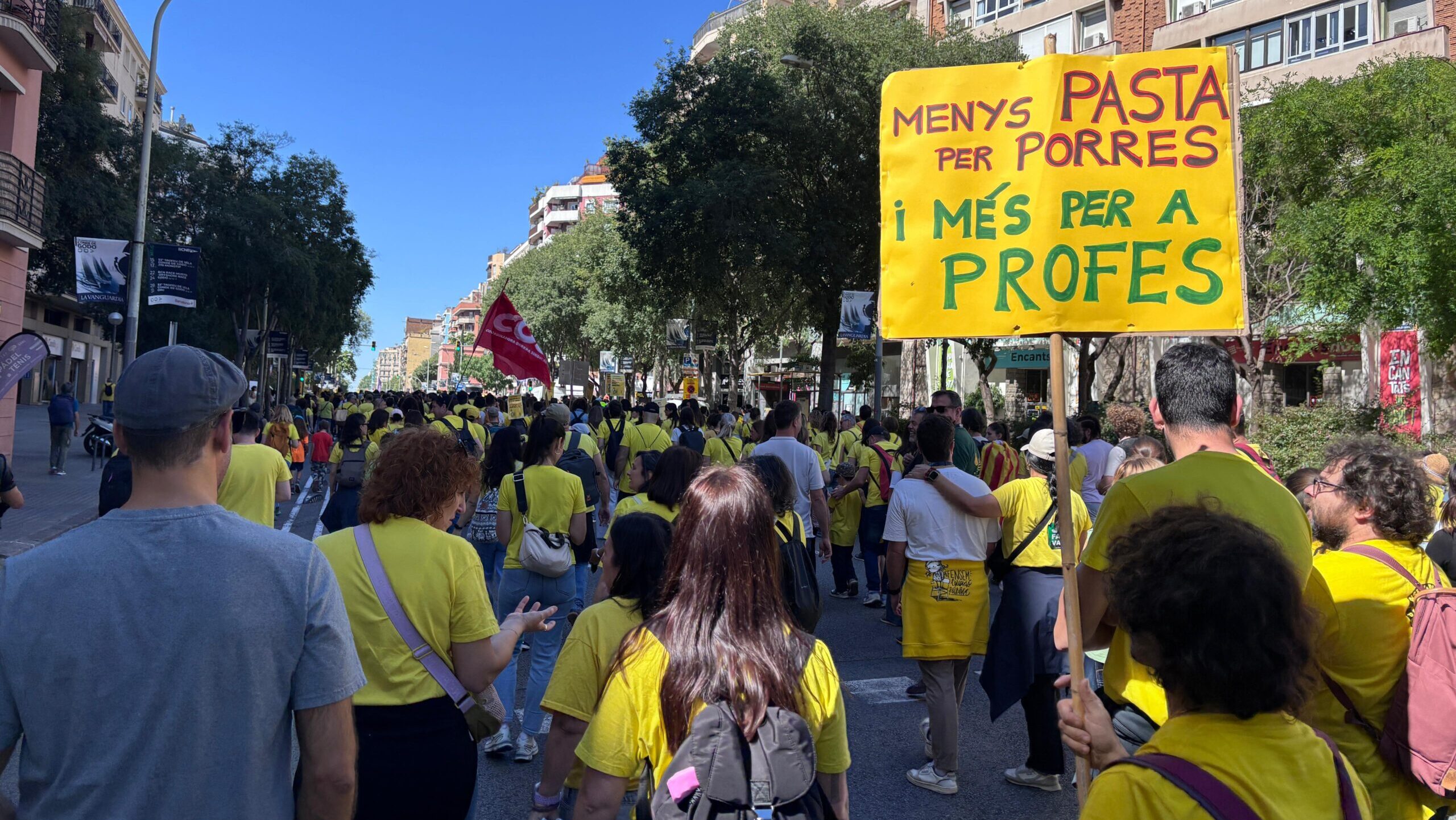 Els mestres de Sant Cugat i la vaga: 