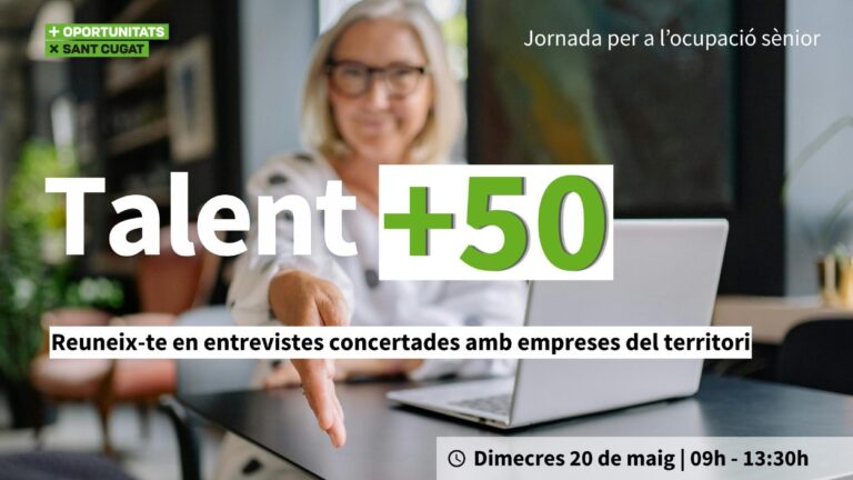 1r 'Talent +50: Jornada per a l'ocupació sènior' - Imatge destacada