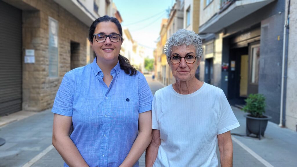 D'esquerra a dreta: Arés Perceval, directora de la Unipau i Neus Sotomayor, presidenta de l'entitat