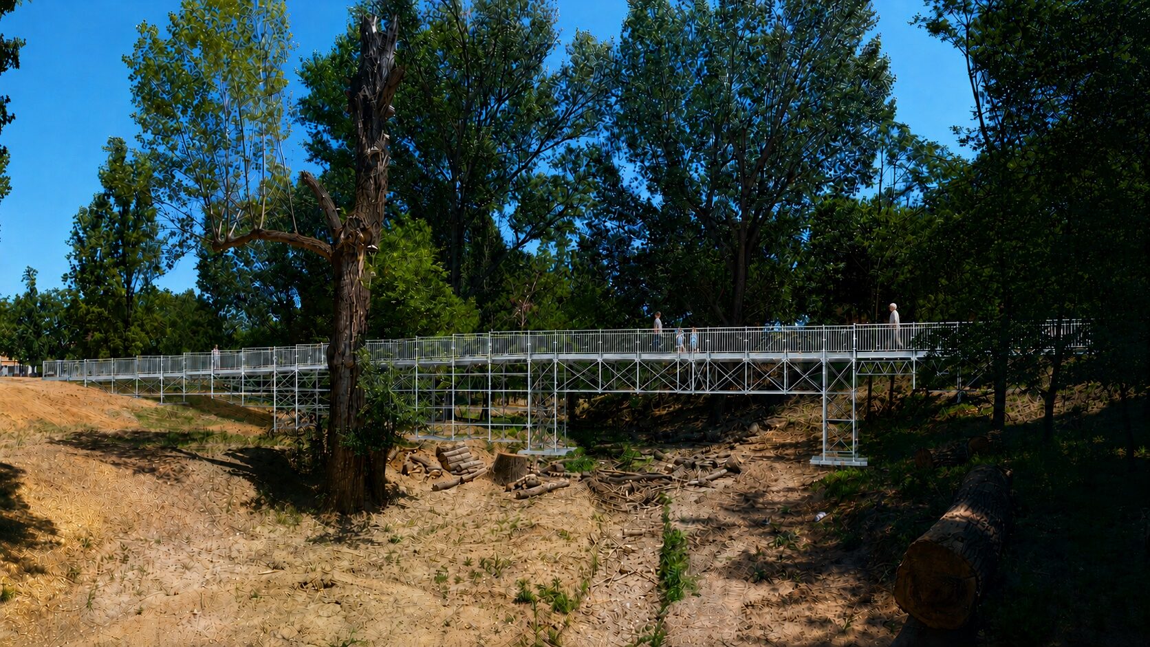 La passera provisional de Can Vernet entrarà en servei al juliol després d'anys de retard