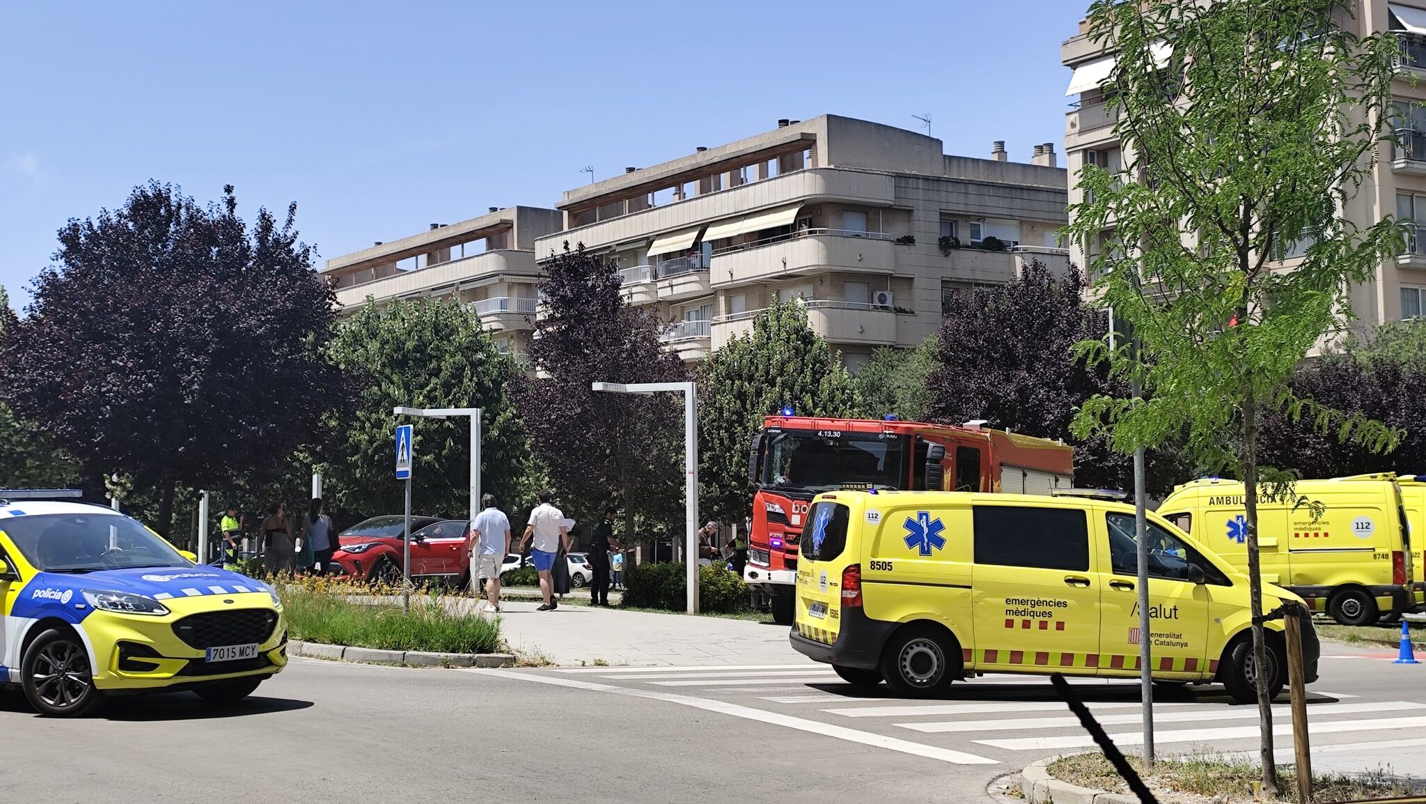 Tres persones ferides en un atropellament a la Rambla del Celler