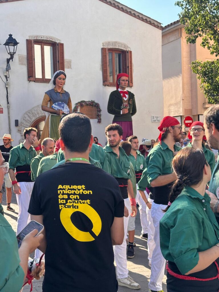 El company Lluís Llebot al Seguici de Festa Major