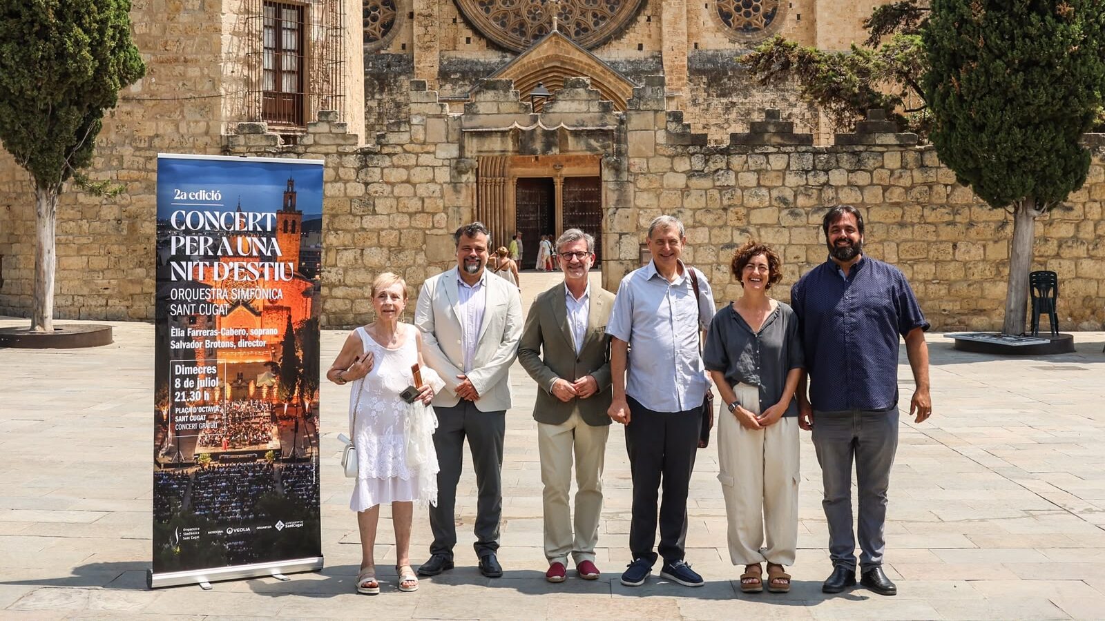 L'Orquestra Simfònica Sant Cugat repeteix el concert gratuït d'estiu amb el Monestir de teló de fons