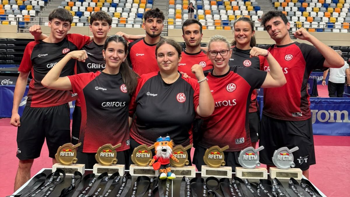 La UESC de tenis taula comparteix domini estatal amb el Club Natació Sabadell