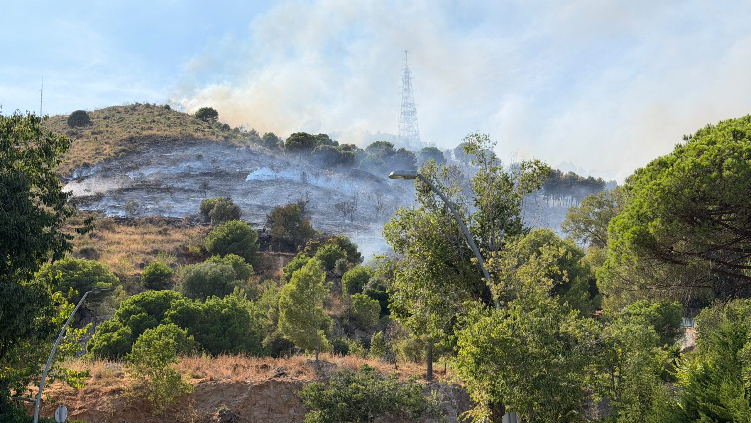 Els Bombers donen per extingit l'incendi forestal declarat a Collserola