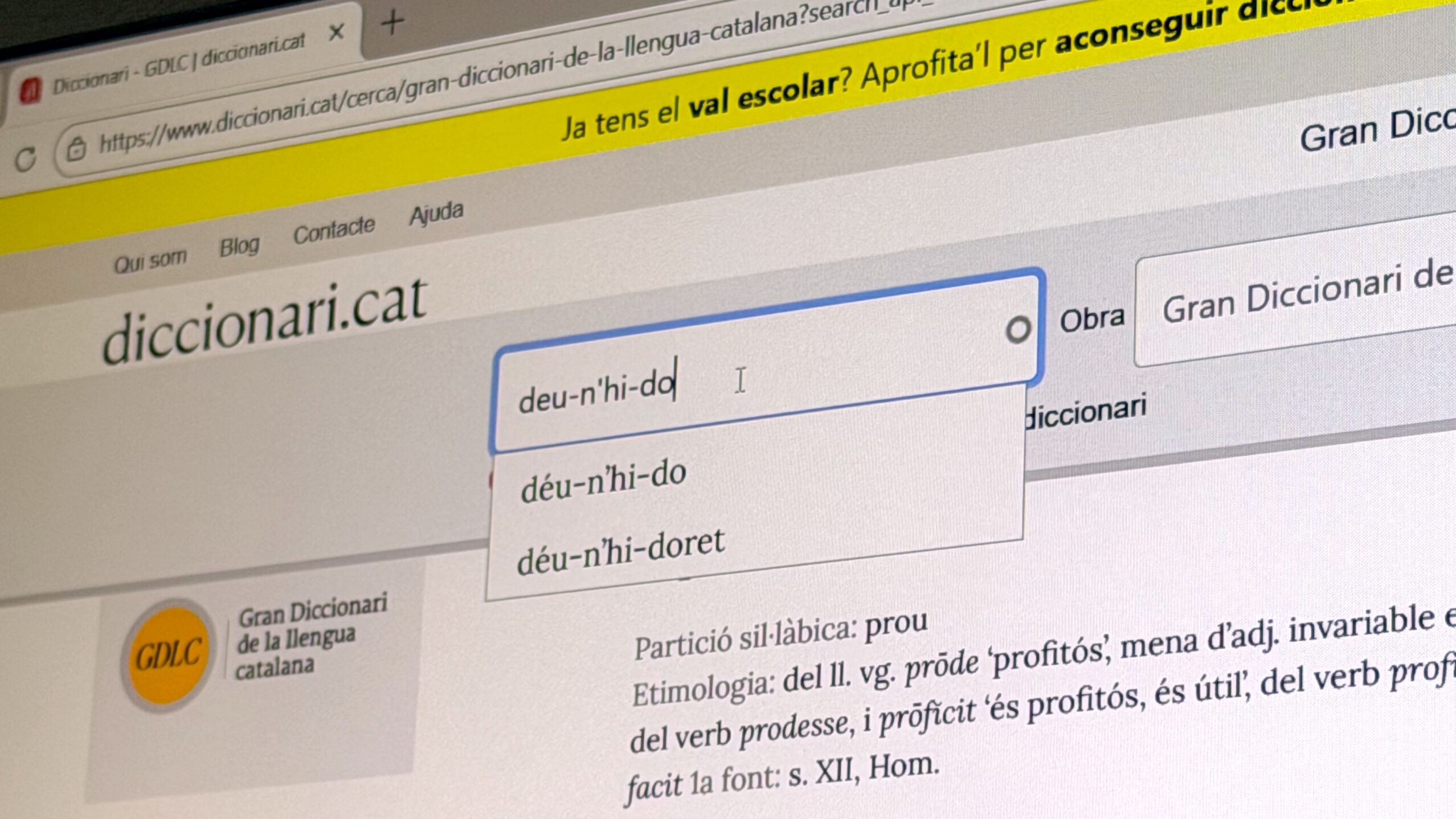 Què ens fa anar al diccionari? ‘Déu-n’hi-do’, ‘senyal’ i ‘biaix’, entre les paraules més buscades el 2025