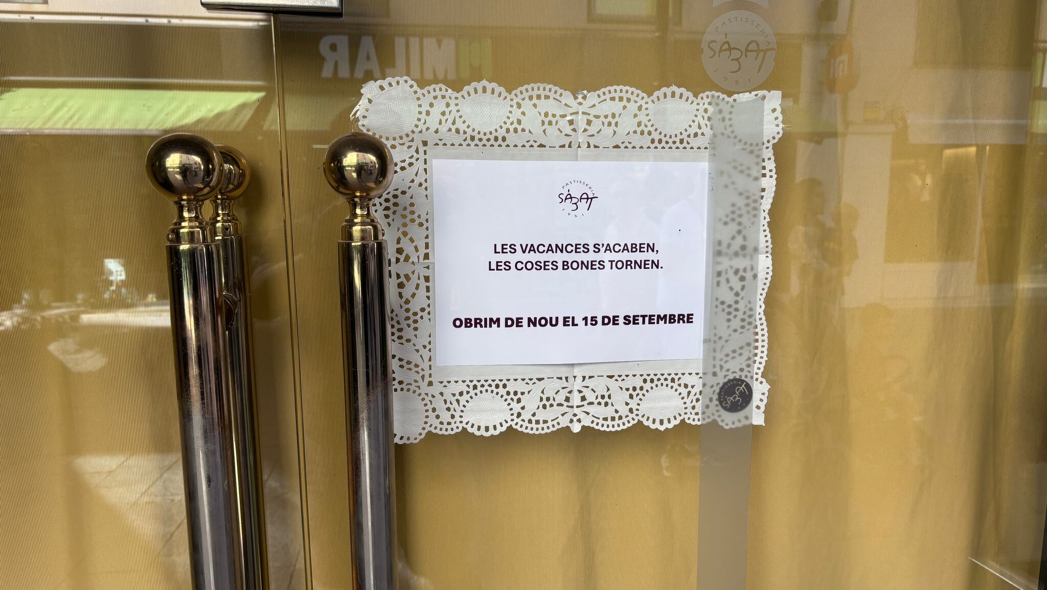 La pastisseria Sàbat torna a obrir portes el 15 de setembre