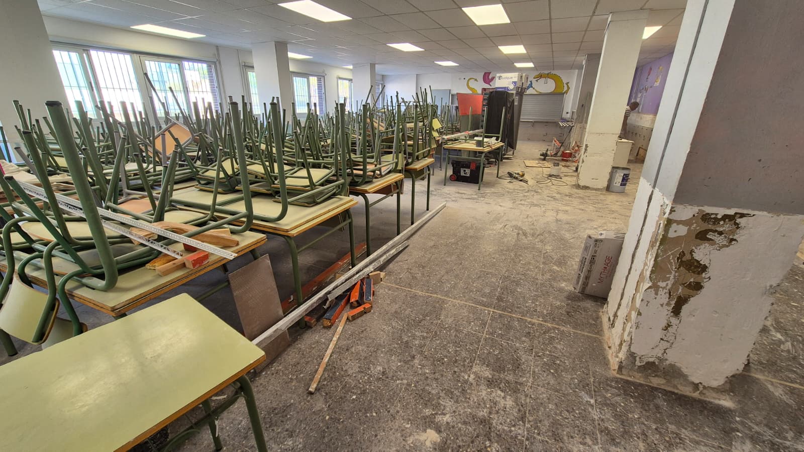 L'Institut-Escola Catalunya, en obres els dos primers mesos del curs